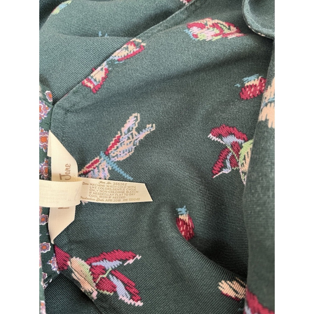 Women's Matilda Jane Evergreen Dream Jumpsuit Romper Tank Green Birds Small - Picture 11 of 11